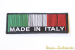 Aufnäher "Made in Italy" - Italienische Flagge